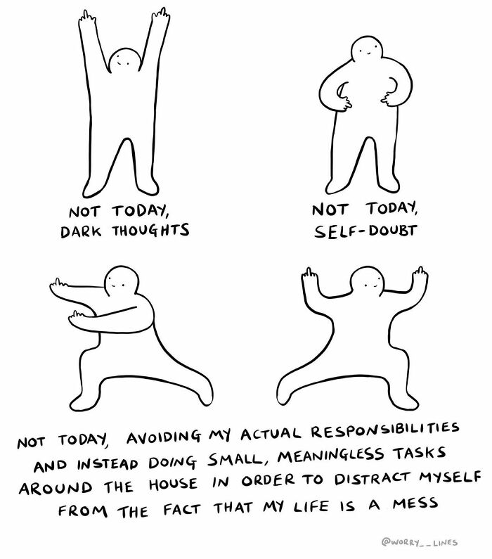 30 Minimalistic Illustrations That Tackle Mental Health By “Worry Lines” 30 Minimalistic Illustrations That Tackle Mental Health By “Worry Lines”