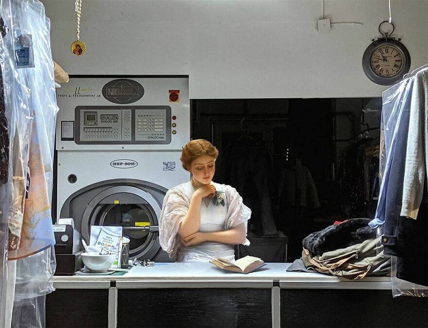 Artist Places People From Classical Paintings Into The Modern World And The Result Is Surprisingly Fitting (27 New Pics)