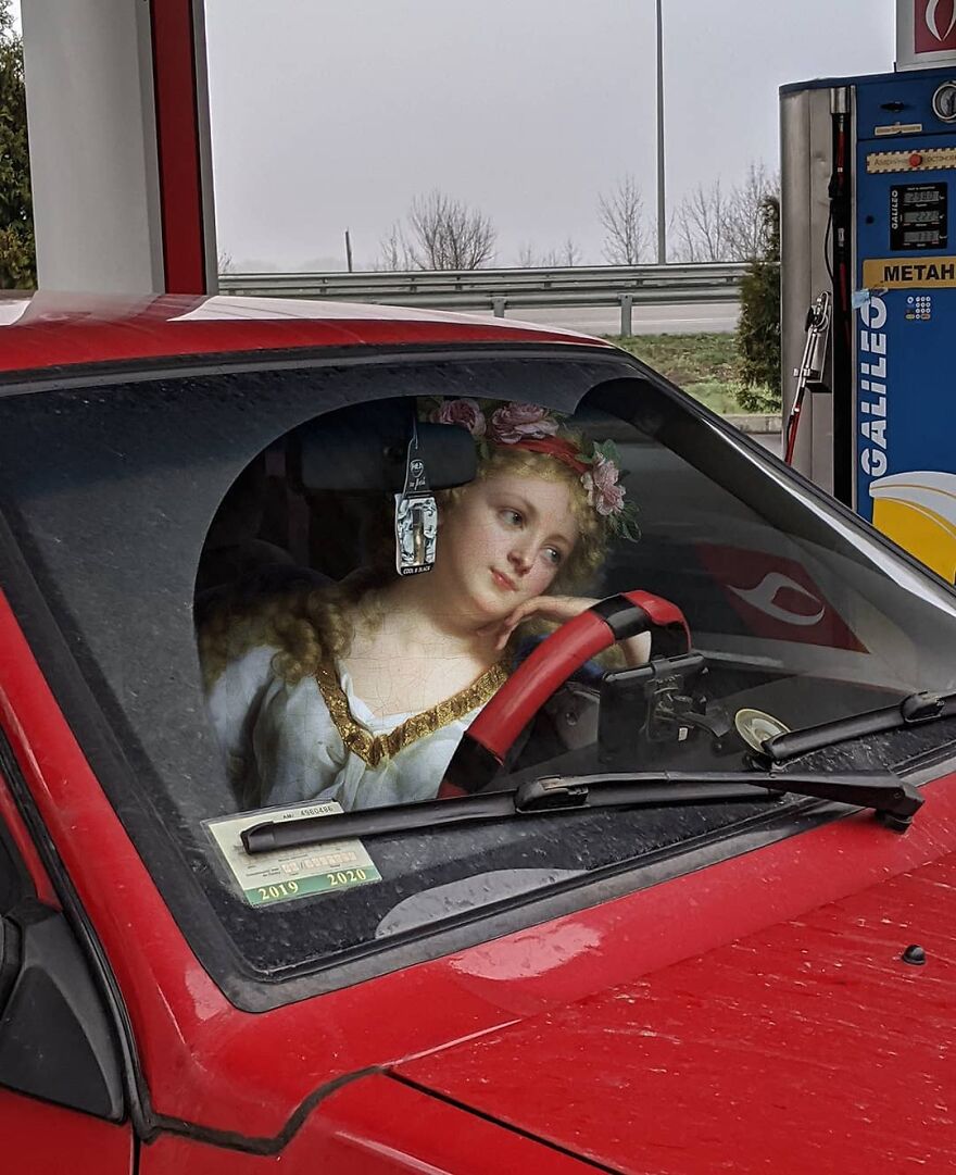 Artist Places People From Classical Paintings Into The Modern World And The Result Is Surprisingly Fitting (27 New Pics)