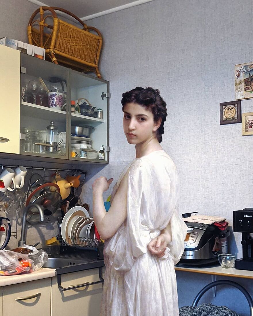 Artist Places People From Classical Paintings Into The Modern World And The Result Is Surprisingly Fitting (27 New Pics)