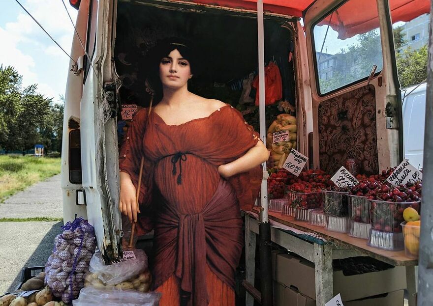 Artist Places People From Classical Paintings Into The Modern World And The Result Is Surprisingly Fitting (27 New Pics)