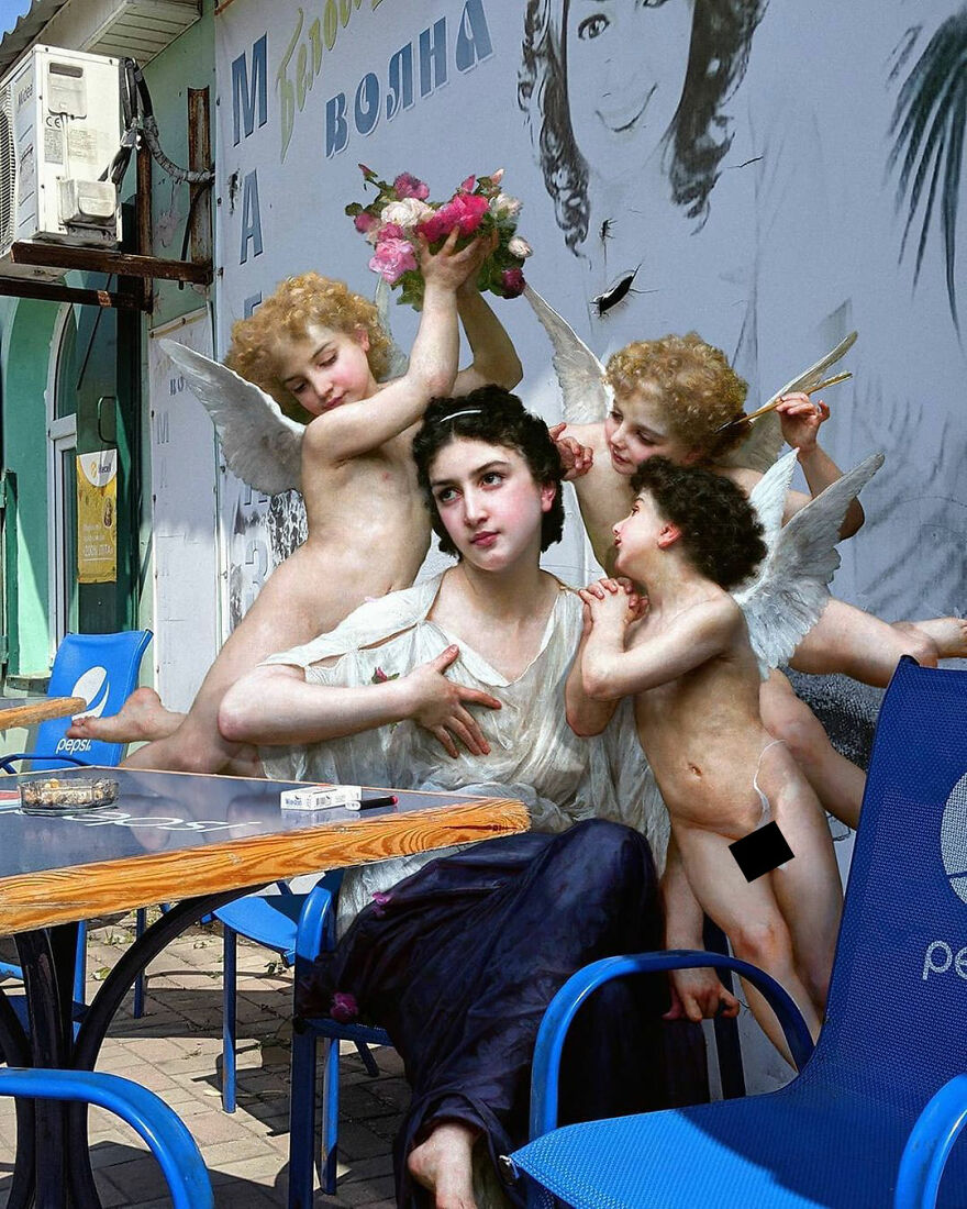 Artist Places People From Classical Paintings Into The Modern World And The Result Is Surprisingly Fitting (27 New Pics)