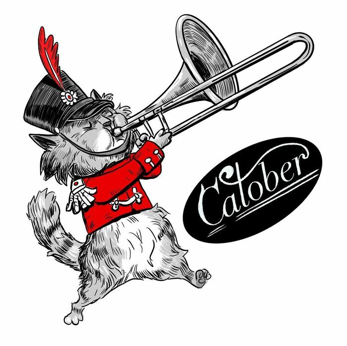 My 29 Illustrations Of Cats As Instrumental Musicians