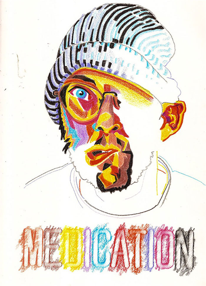 Bryan Lewis Saunders: Artist Paints Self-Portraits Under The Influence Bryan Lewis Saunders: Artist Paints Self-Portraits Under The Influence