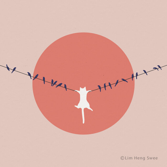 My 25 Minimal Illustrations That Blend Cats Into Landscapes And Other Scenes (New Pics) My 25 Minimal Illustrations That Blend Cats Into Landscapes And Other Scenes (New Pics)