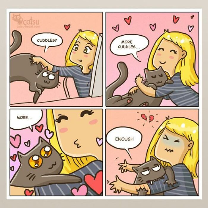 31 Comics That Cat Lovers Will Totally Relate To By This Comic Artist (New Pics) 31 Comics That Cat Lovers Will Totally Relate To By This Comic Artist (New Pics)