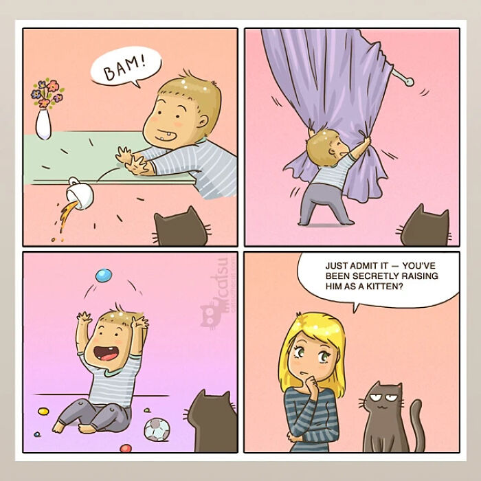 31 Comics That Cat Lovers Will Totally Relate To By This Comic Artist (New Pics) 31 Comics That Cat Lovers Will Totally Relate To By This Comic Artist (New Pics)
