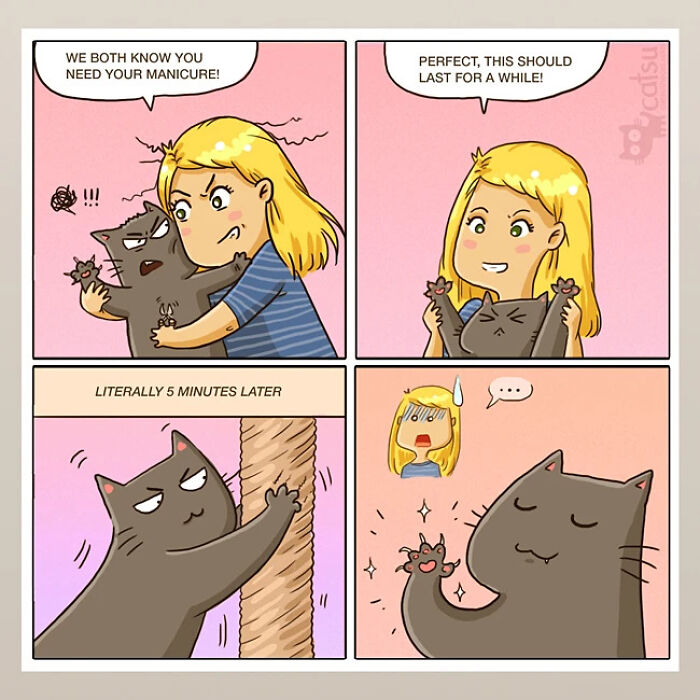 31 Comics That Cat Lovers Will Totally Relate To By This Comic Artist (New Pics) 31 Comics That Cat Lovers Will Totally Relate To By This Comic Artist (New Pics)