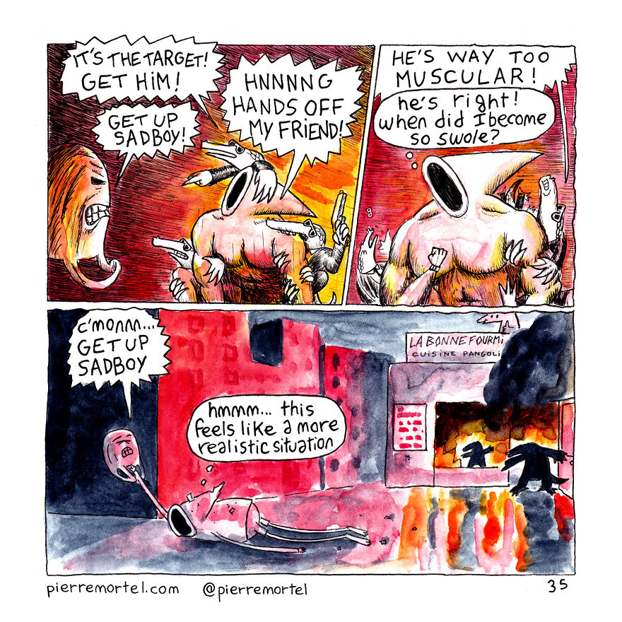 40-Page Comic About Slowly Descending Into Madness During Lockdown 40-Page Comic About Slowly Descending Into Madness During Lockdown