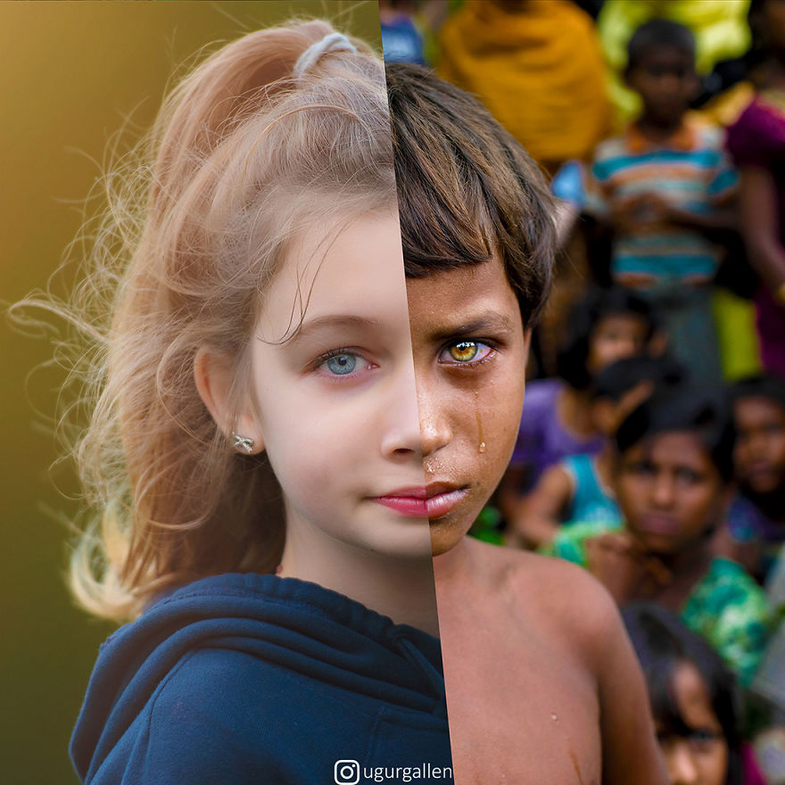I Show The Contrast Between The Two Worlds That Our Children Currently Live In By Combining Photos (29 Pics) I Show The Contrast Between The Two Worlds That Our Children Currently Live In By Combining Photos (29 Pics)