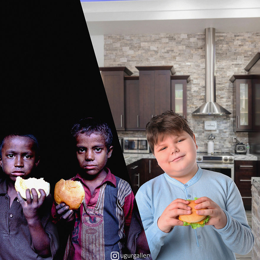 I Show The Contrast Between The Two Worlds That Our Children Currently Live In By Combining Photos (29 Pics) I Show The Contrast Between The Two Worlds That Our Children Currently Live In By Combining Photos (29 Pics)