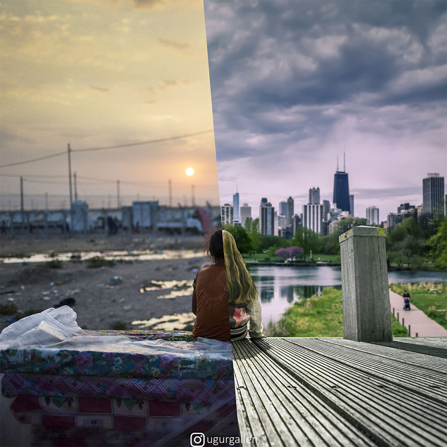 I Show The Contrast Between The Two Worlds That Our Children Currently Live In By Combining Photos (29 Pics) I Show The Contrast Between The Two Worlds That Our Children Currently Live In By Combining Photos (29 Pics)