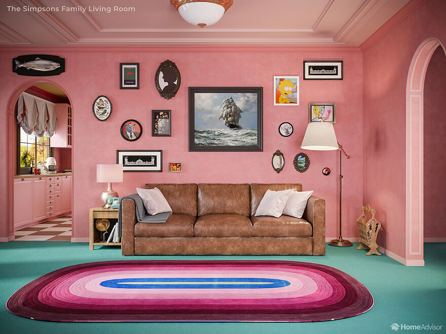 Here’s What The Simpsons Interiors Would Look Like If Wes Anderson Created Them Here’s What The Simpsons Interiors Would Look Like If Wes Anderson Created Them