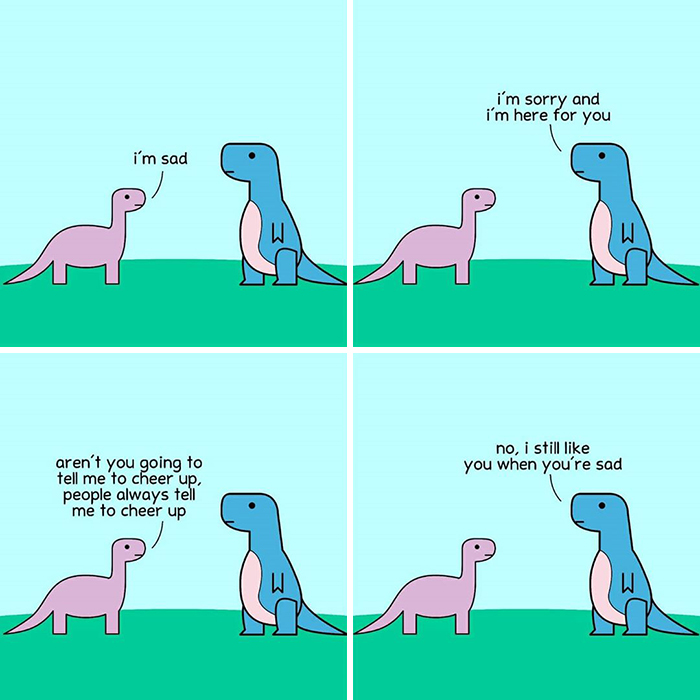Explore Mental Health and Life Through Honest Dinosaur Comic Strips Explore Mental Health and Life Through Honest Dinosaur Comic Strips