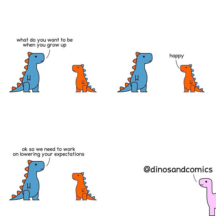 Explore Mental Health and Life Through Honest Dinosaur Comic Strips Explore Mental Health and Life Through Honest Dinosaur Comic Strips