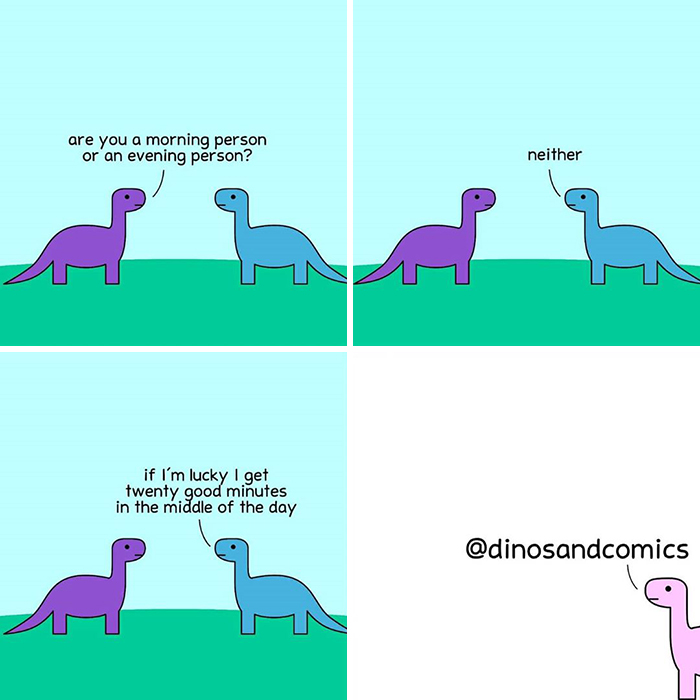 Explore Mental Health and Life Through Honest Dinosaur Comic Strips Explore Mental Health and Life Through Honest Dinosaur Comic Strips