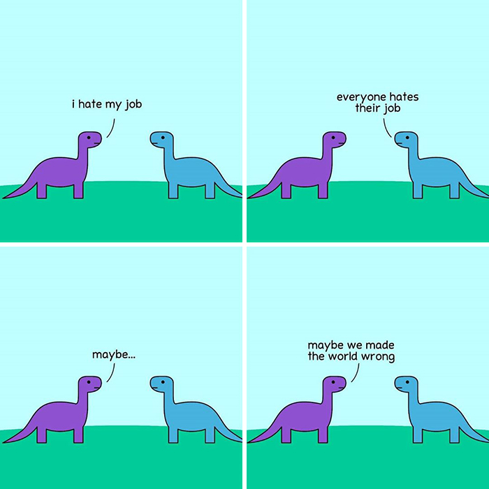 Explore Mental Health and Life Through Honest Dinosaur Comic Strips Explore Mental Health and Life Through Honest Dinosaur Comic Strips