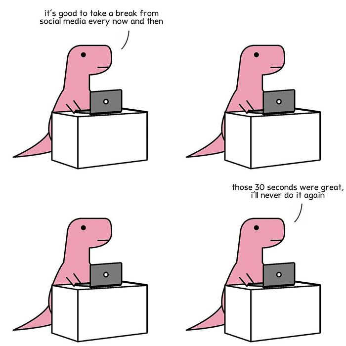 Explore Mental Health and Life Through Honest Dinosaur Comic Strips Explore Mental Health and Life Through Honest Dinosaur Comic Strips