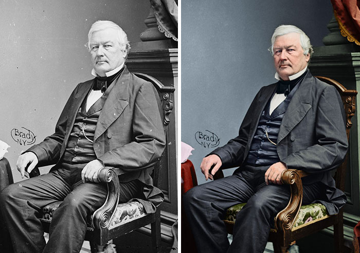 Artist Breathes New Life Into Photos Of US Presidents Who Lived Before Color Photography (26 Pics)
