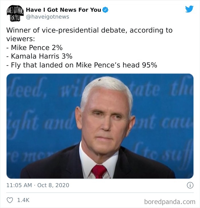 47 Memes That Wouldn’t Exist If The Fly Didn’t Land On Mike Pence’s Head Last Night 47 Memes That Wouldn’t Exist If The Fly Didn’t Land On Mike Pence’s Head Last Night