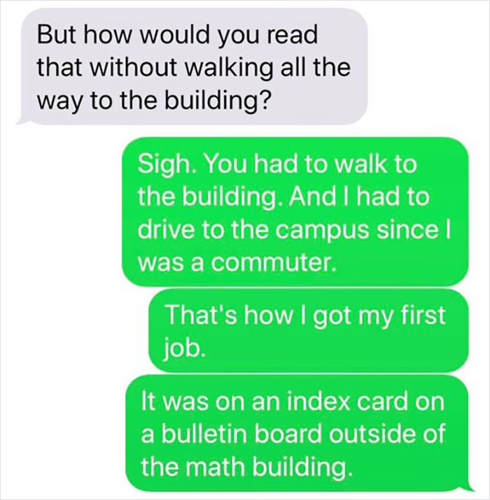 Young Person Is Clueless About How People Lived Before E-Mail, And His Texts With An Older Person Go Viral Young Person Is Clueless About How People Lived Before E-Mail, And His Texts With An Older Person Go Viral