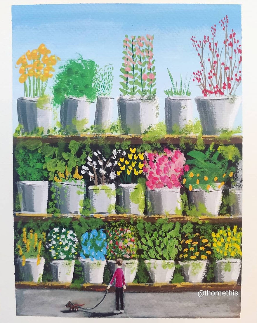 I&#8217;ve Challenged Myself To Draw A Gouache Painting A Day, Here&#8217;s The Final Part (50 New Pics)