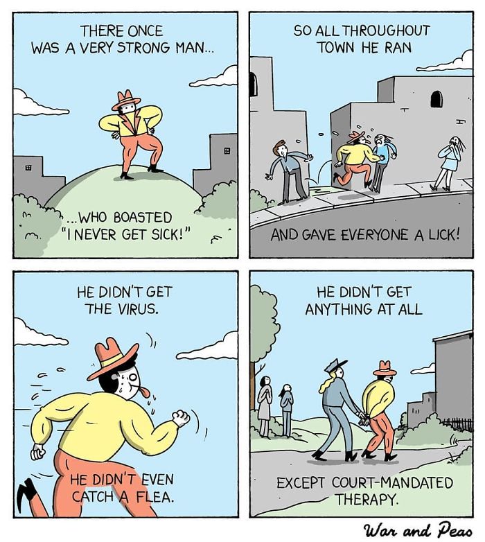 45 Humorous Comics With Unexpected Plot Twists By War And Peas (New Comics) 45 Humorous Comics With Unexpected Plot Twists By War And Peas (New Comics)