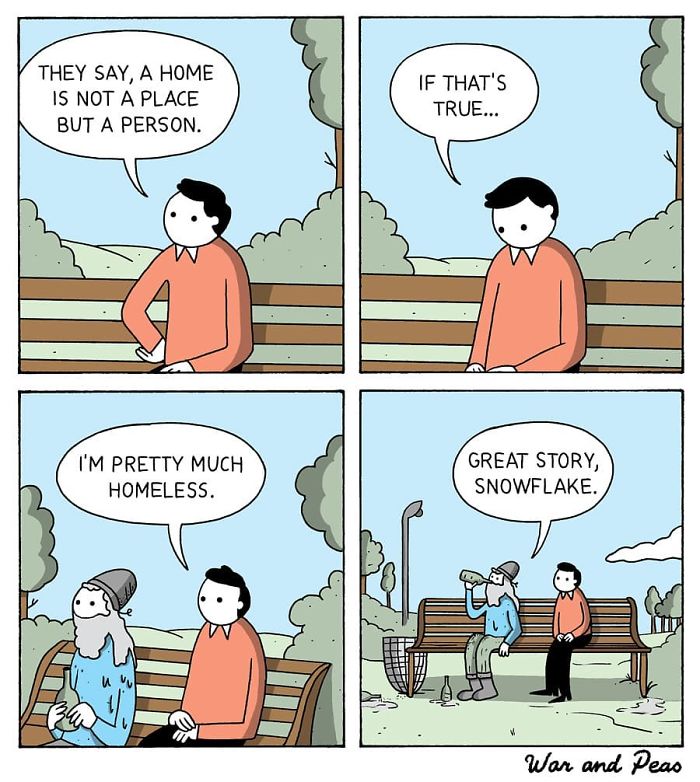 45 Humorous Comics With Unexpected Plot Twists By War And Peas (New Comics) 45 Humorous Comics With Unexpected Plot Twists By War And Peas (New Comics)