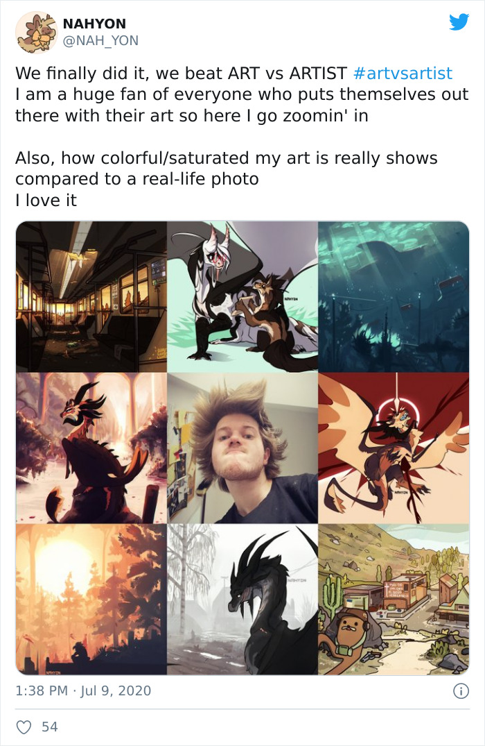 45 Of The Best Responses To The “Art Vs. Artist” Challenge 45 Of The Best Responses To The “Art Vs. Artist” Challenge