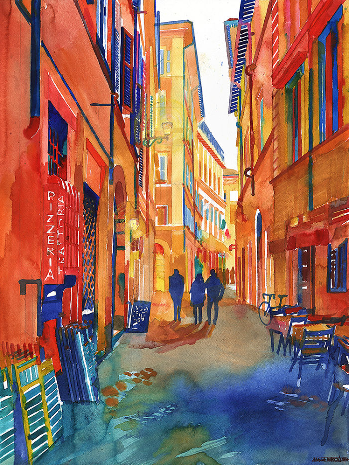 I Drew These 27 Bright Summer Watercolors Based On Beautiful Southern European Cities I Drew These 27 Bright Summer Watercolors Based On Beautiful Southern European Cities