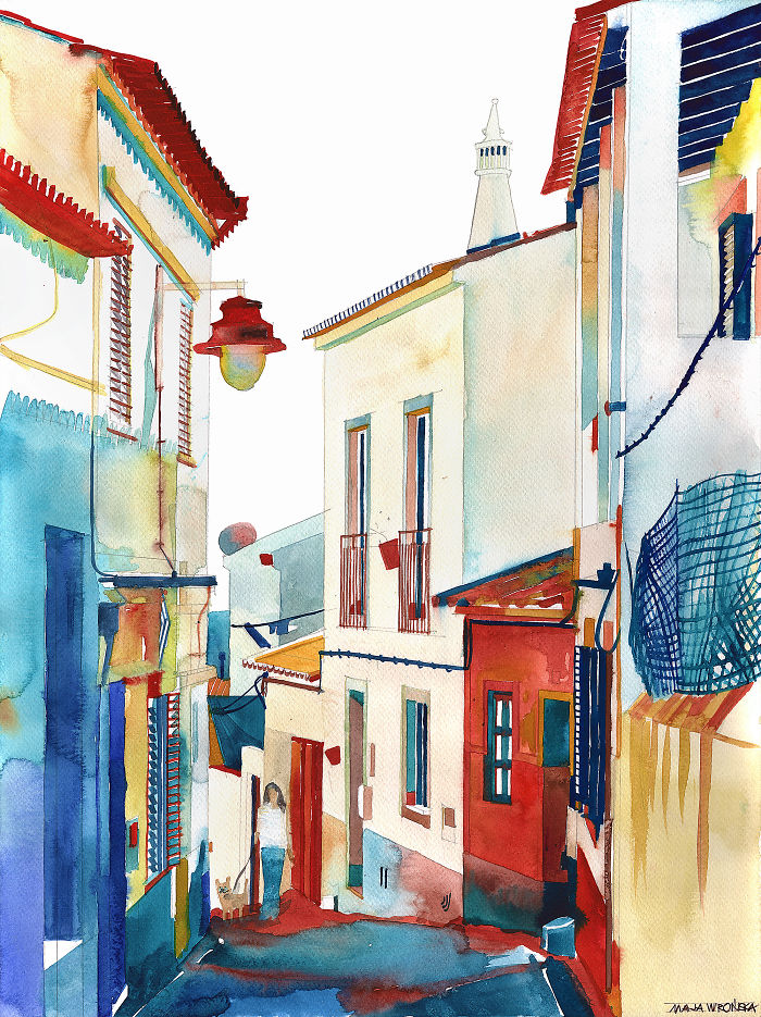 I Drew These 27 Bright Summer Watercolors Based On Beautiful Southern European Cities I Drew These 27 Bright Summer Watercolors Based On Beautiful Southern European Cities