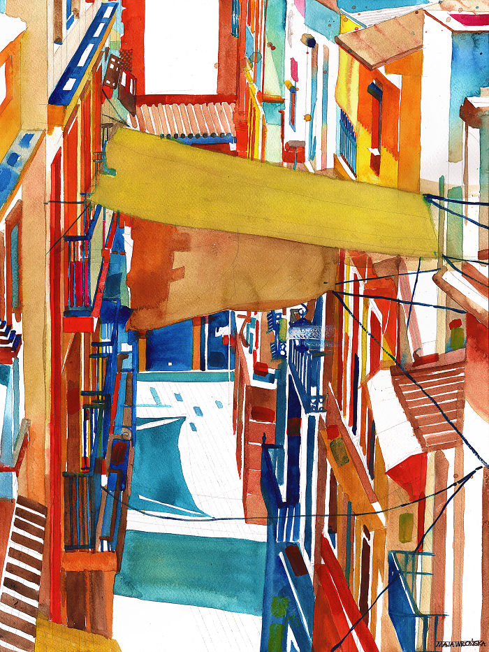 I Drew These 27 Bright Summer Watercolors Based On Beautiful Southern European Cities I Drew These 27 Bright Summer Watercolors Based On Beautiful Southern European Cities