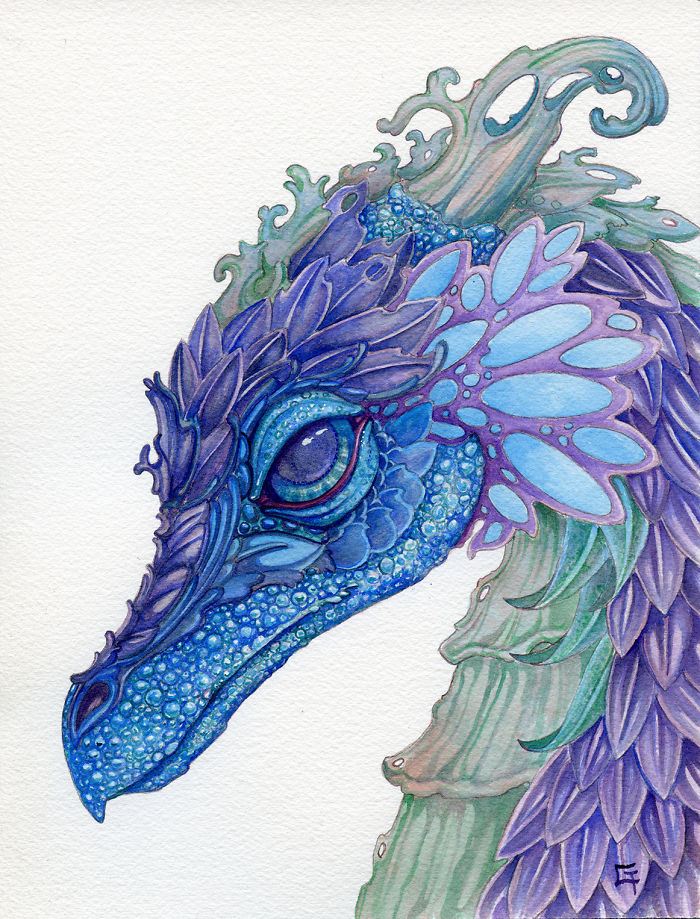 Painting Helps Me To Manage Daily Life With Schizophrenia, Here Are My 16 Dragons In Watercolor (16 Pics) Painting Helps Me To Manage Daily Life With Schizophrenia, Here Are My 16 Dragons In Watercolor (16 Pics)