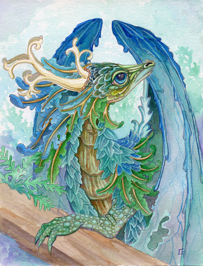 Painting Helps Me To Manage Daily Life With Schizophrenia, Here Are My 16 Dragons In Watercolor (16 Pics) Painting Helps Me To Manage Daily Life With Schizophrenia, Here Are My 16 Dragons In Watercolor (16 Pics)