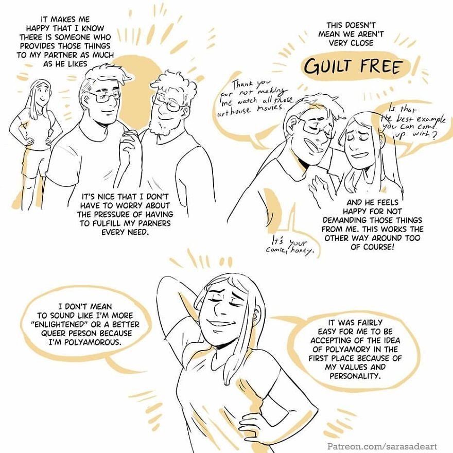 Artist Illustrates What Living In A Polyamorous Relationship Looks Like Artist Illustrates What Living In A Polyamorous Relationship Looks Like
