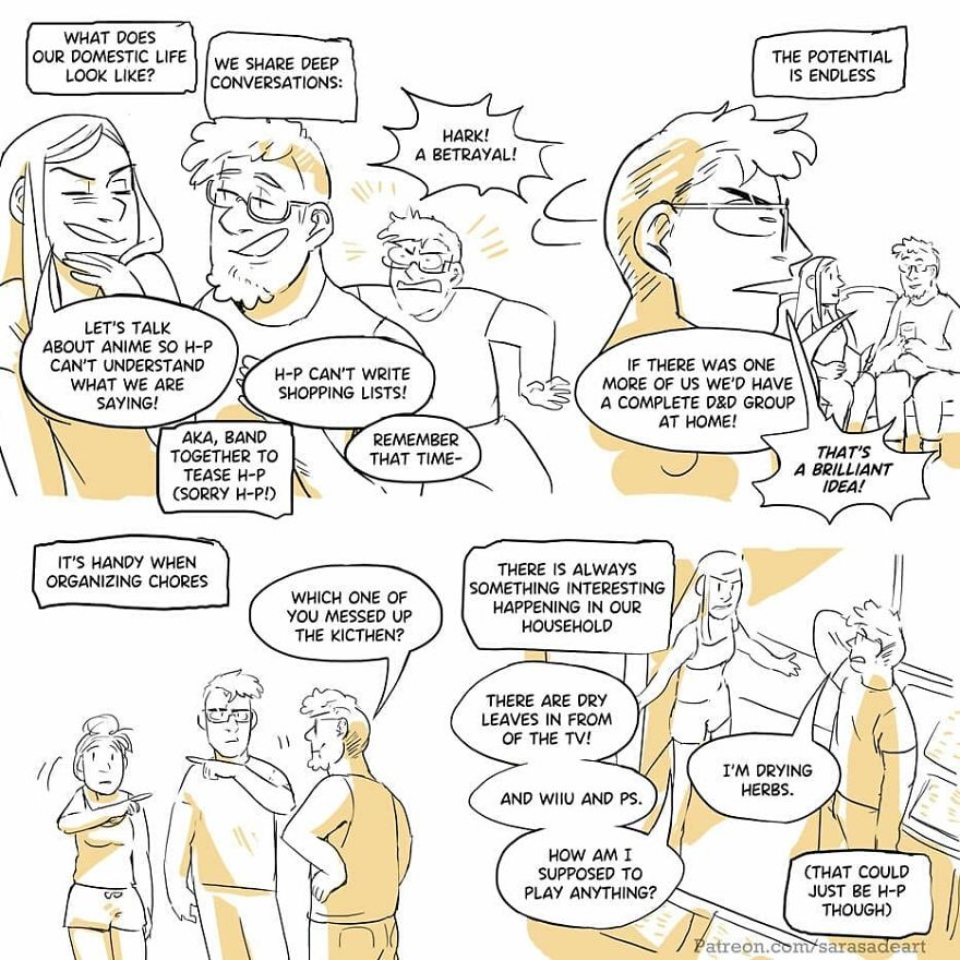 Artist Illustrates What Living In A Polyamorous Relationship Looks Like Artist Illustrates What Living In A Polyamorous Relationship Looks Like