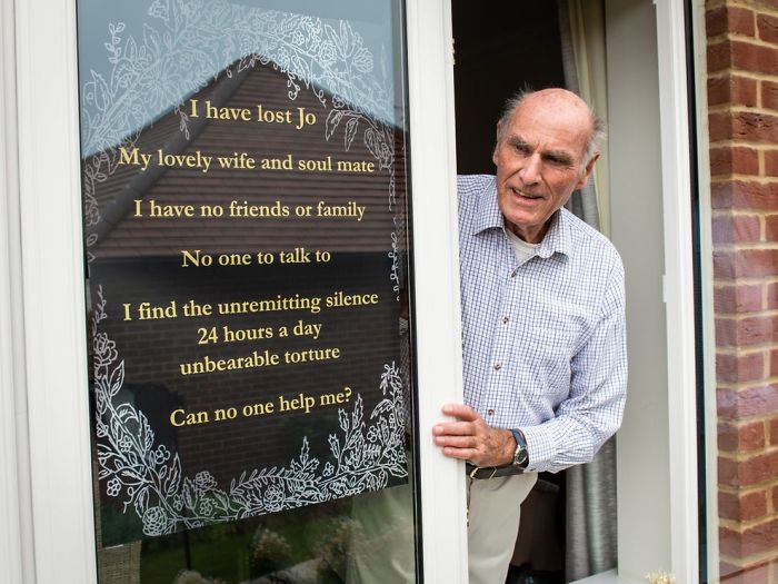 75 Y.O. Man Puts Poster In Window Asking For Friends After Wife Dies 75 Y.O. Man Puts Poster In Window Asking For Friends After Wife Dies