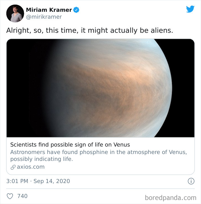 34 Memes Illustrating Humanity’s Reaction To The News About The Possibility Of Life On Venus 34 Memes Illustrating Humanity’s Reaction To The News About The Possibility Of Life On Venus