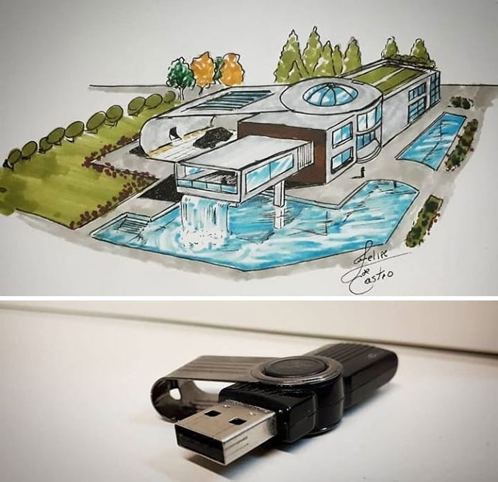 An Architect Draws Buildings Inspired By Everyday Objects (30 Pics) An Architect Draws Buildings Inspired By Everyday Objects (30 Pics)