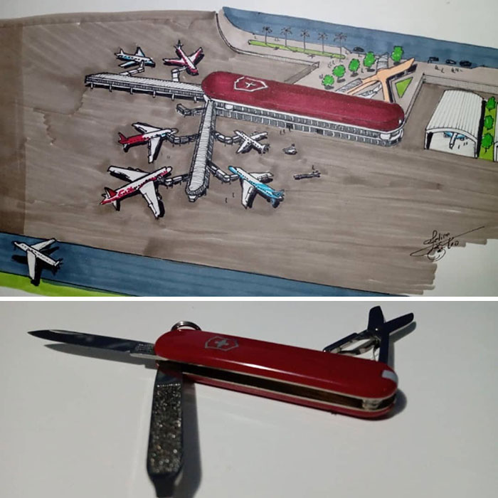 An Architect Draws Buildings Inspired By Everyday Objects (30 Pics) An Architect Draws Buildings Inspired By Everyday Objects (30 Pics)