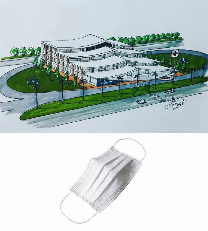 An Architect Draws Buildings Inspired By Everyday Objects (30 Pics) An Architect Draws Buildings Inspired By Everyday Objects (30 Pics)