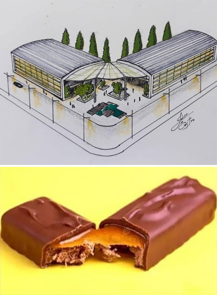An Architect Draws Buildings Inspired By Everyday Objects (30 Pics) An Architect Draws Buildings Inspired By Everyday Objects (30 Pics)