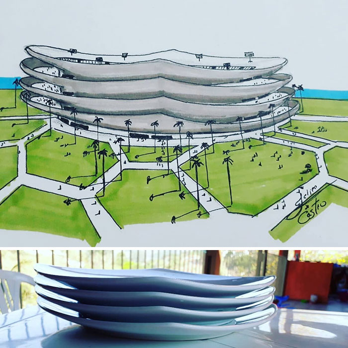 An Architect Draws Buildings Inspired By Everyday Objects (30 Pics) An Architect Draws Buildings Inspired By Everyday Objects (30 Pics)