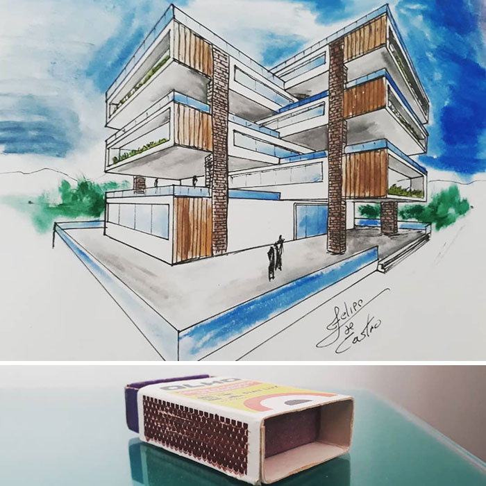 An Architect Draws Buildings Inspired By Everyday Objects (30 Pics) An Architect Draws Buildings Inspired By Everyday Objects (30 Pics)