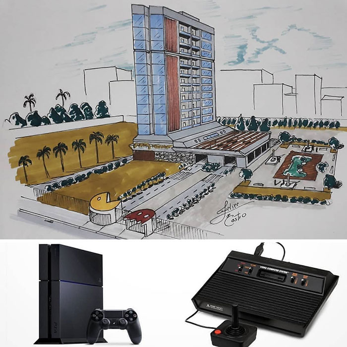 An Architect Draws Buildings Inspired By Everyday Objects (30 Pics) An Architect Draws Buildings Inspired By Everyday Objects (30 Pics)