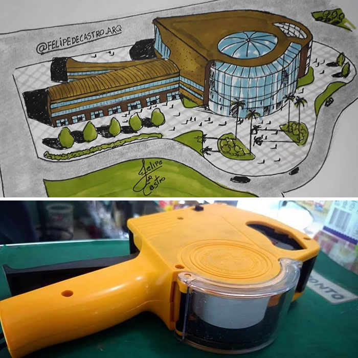 An Architect Draws Buildings Inspired By Everyday Objects (30 Pics) An Architect Draws Buildings Inspired By Everyday Objects (30 Pics)