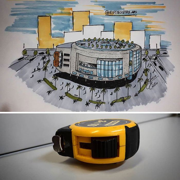 An Architect Draws Buildings Inspired By Everyday Objects (30 Pics) An Architect Draws Buildings Inspired By Everyday Objects (30 Pics)