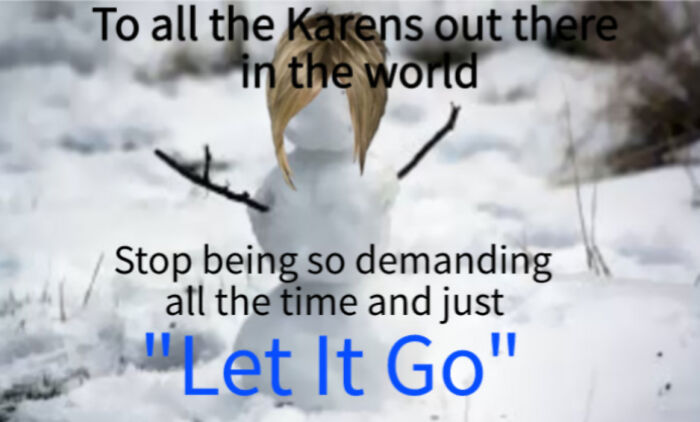 Hey Pandas, Add Subtitles To This Image Of Snow Karen (Closed)