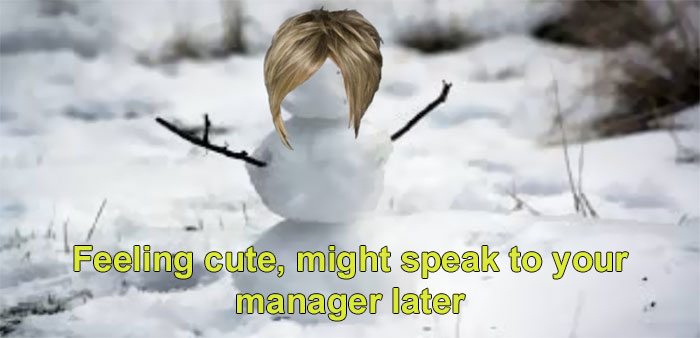 Hey Pandas, Add Subtitles To This Image Of Snow Karen (Closed)