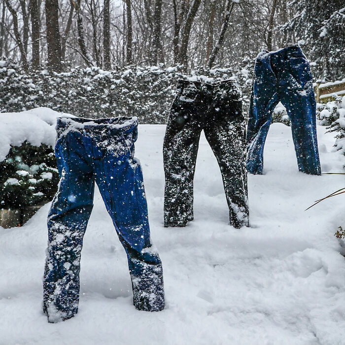 People Are Freezing Their Pants And Other Clothes And It Looks Like The Coolest Science Experiment (40 Pics) People Are Freezing Their Pants And Other Clothes And It Looks Like The Coolest Science Experiment (40 Pics)